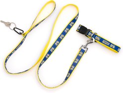The Worthy Dog Cheers! Dog Collar, Blue, Large: 14 to 20-in neck, 1-in wide slide 2 of 6