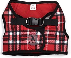 The Worthy Dog Plaid Sidekick Dog Harness, Red, Small: 15 to 18-in chest