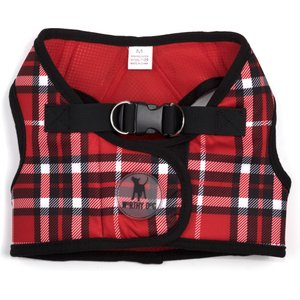 The Worthy Dog Plaid Sidekick Dog Harness, Red, Small: 15 to 18-in chest