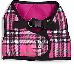 The Worthy Dog Plaid Sidekick Dog Harness, Pink, X-Small: 13 to 15-in chest