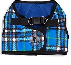 The Worthy Dog Plaid Sidekick Dog Harness, Blue, Large: 21 to 24-in chest