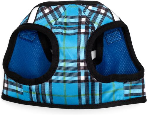 Show full view: The Worthy Dog Plaid Sidekick Dog Harness, Blue, Large: 21 to 24-in chest slide 3 of 3