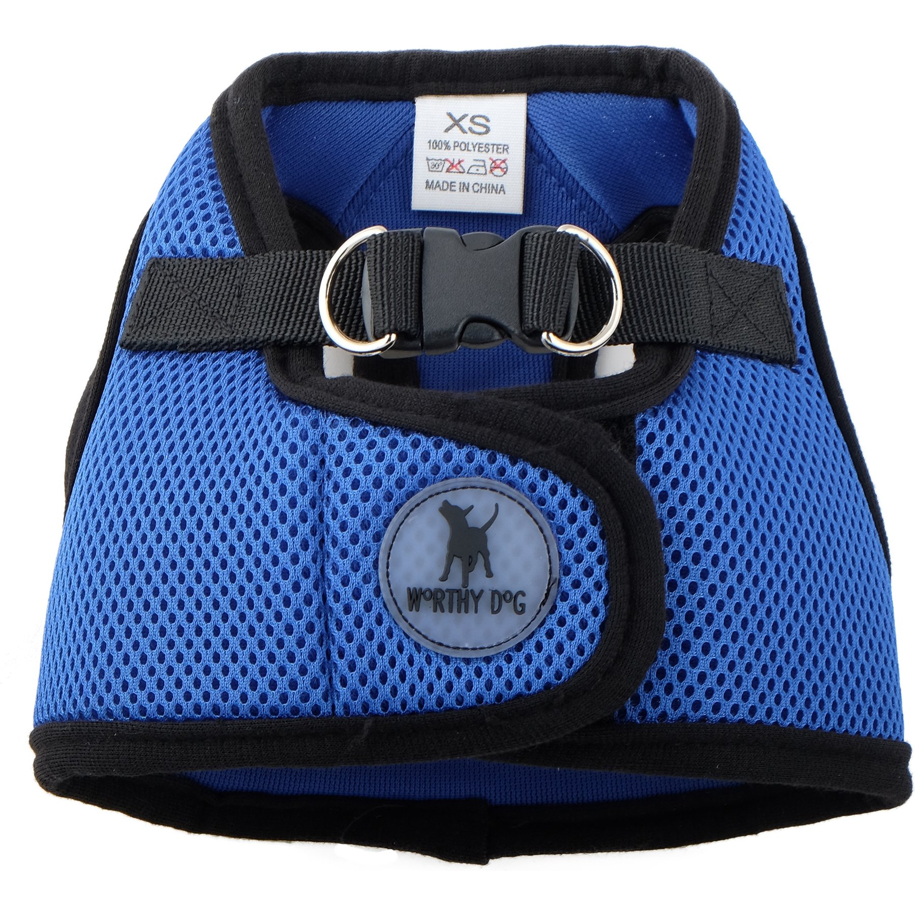 The Worthy Dog Sidekick Dog Harness, Blue, XX-Small: 11 to 13-in chest