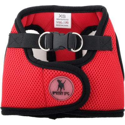 The Worthy Dog The Worthy Dog Sidekick Dog Harness, Red, X-Small: 13 to 15-in chest