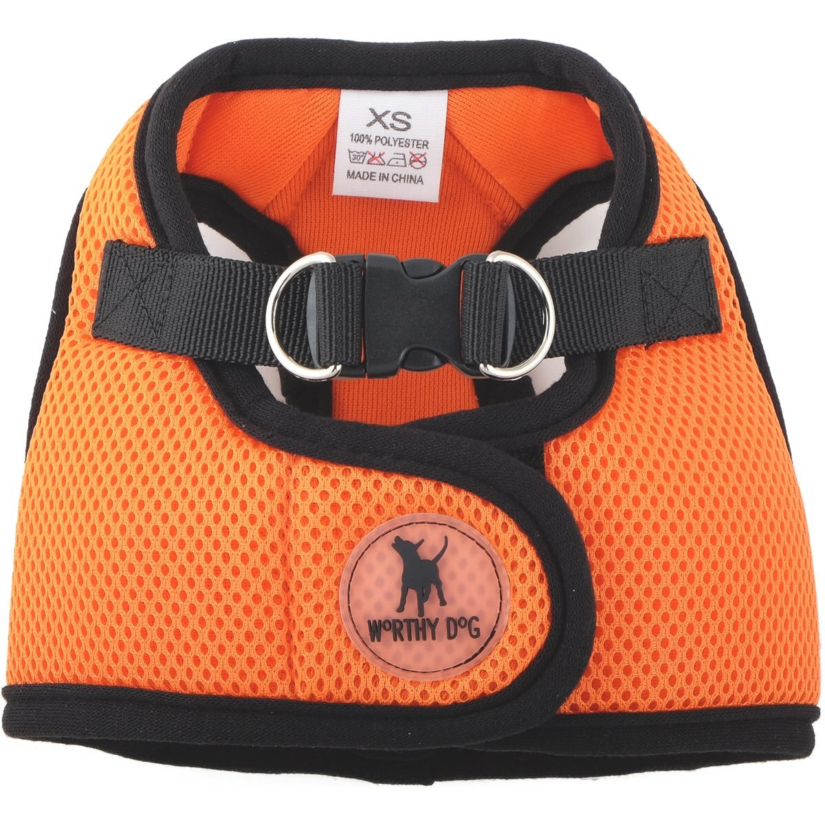 The Worthy Dog Sidekick Dog Harness, Orange, XXX-Small: 9 to 11-in chest
