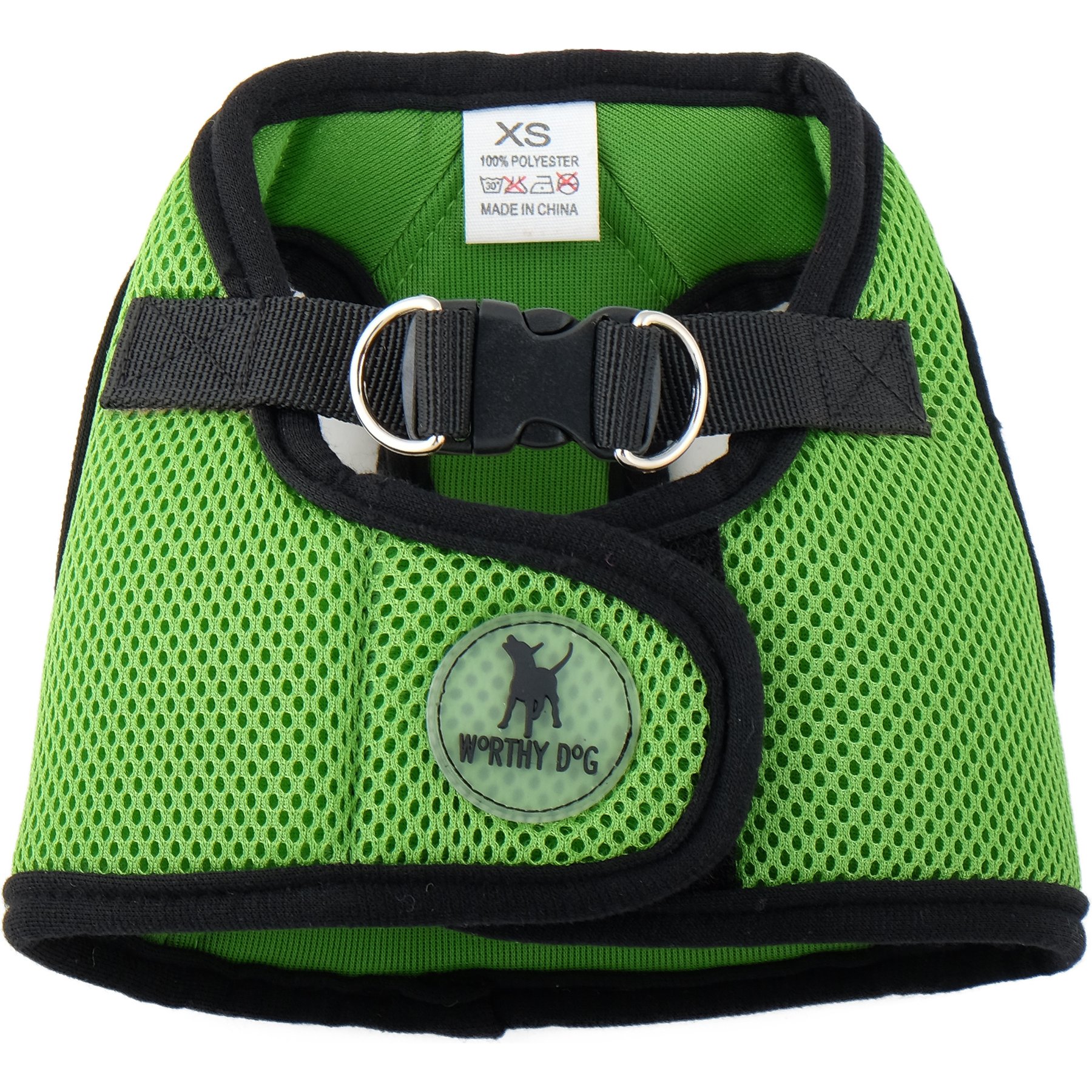 The Worthy Dog Sidekick Dog Harness, Green, XXX-Small: 9 to 11-in chest