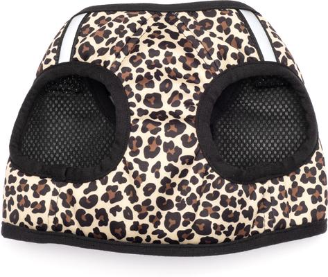 Show full view: The Worthy Dog Leopard Sidekick Harness, Beige, XX-Small: 11 to 13-in chest slide 3 of 3