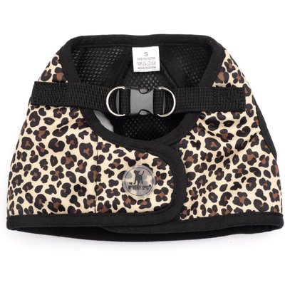 The Worthy Dog The Worthy Dog Leopard Sidekick Harness, Beige, X-Small: 13 to 15-in chest
