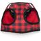 Show in main carousel: The Worthy Dog Buffalo Plaid Sidekick Harness, Red, Medium: 18 to 21-in chest slide 2 of 3