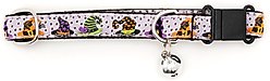 The Worthy Dog Bewitched Cat Collar, Purple 9 to 11-in neck, 1/2-in wide slide 2 of 3