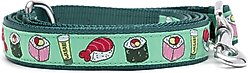 The Worthy Dog Sushi Dog Leash, Green, Small: 5-ft long, 5/8-in wide