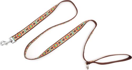 Show full view: The Worthy Dog Santa Fe Dog Leash, Brown, Large: 5-ft long, 1-in wide slide 3 of 3