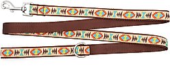 The Worthy Dog Santa Fe Dog Leash, Brown, Small: 5-ft long, 5/8-in wide slide 2 of 3