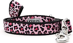 The Worthy Dog Leopard Dog Leash, Pink, Small: 5-ft long, 5/8-in wide