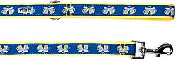 The Worthy Dog Cheers! Dog Leash, Blue, Large: 5-ft long, 1-in wide slide 2 of 5