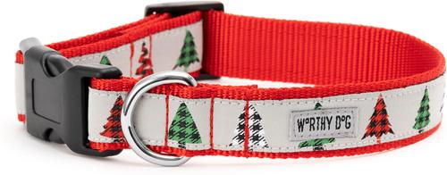 Show full view: The Worthy Dog Woodlands Dog Collar, Gray, X-Small: 5 to 11-in neck, 1/2-in wide slide 3 of 6