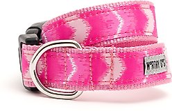 The Worthy Dog Ombre Dog Collar, Pink, Medium: 11 to 17-in neck, 1-in wide