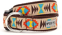 The Worthy Dog Santa Fe Dog Collar, Brown, Small: 8 to 14-in neck, 5/8-in wide