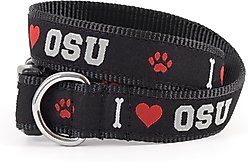 The License House Ohio State I Heart OSU Collar, Black, Large: 14 to 20-in neck, 1-in wide