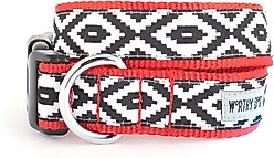 The Worthy Dog Kilim Dog Collar, Black, Medium: 11 to 17-in neck, 1-in wide slide 1 of 3