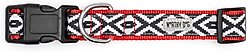 The Worthy Dog Kilim Dog Collar, Black, Large: 14 to 20-in neck, 1-in wide slide 2 of 3