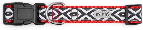 Show full view: The Worthy Dog Kilim Dog Collar, Black, X-Large: 17 to 23-in neck, 1-in wide slide 2 of 3