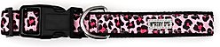 The Worthy Dog Leopard Dog Collar, Pink, X-Large: 17 to 23-in neck, 1-in wide slide 2 of 3
