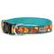 Show in main carousel: The Worthy Dog Falling Leaves Dog Collar, Red, Medium: 11 to 17-in neck, 1-in wide slide 2 of 3