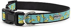 The Worthy Dog Go Bananas Dog Collar, Blue, Large: 14 to 20-in neck, 1-in wide slide 2 of 3