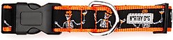 The Worthy Dog BOOS! Dog Collar, Black, Medium: 11 to 17-in neck, 1-in wide slide 2 of 5