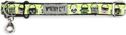 The Worthy Dog Tricks for Treats Cat Collar, Green 9 to 11-in neck, 1/2-in wide slide 2 of 3