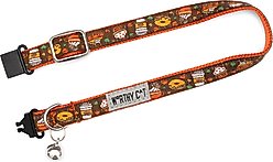 The Worthy Dog Pumpkin Spice Cat Collar, Brown 9 to 11-in neck, 1/2-in wide slide 2 of 3