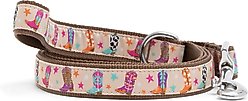 The Worthy Dog Wild Wild West Dog Leash, Beige, Small: 5-ft long, 5/8-in wide