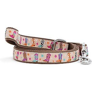 The Worthy Dog Wild Wild West Dog Leash, Beige, Large: 5-ft long, 1-in wide