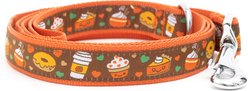 The Worthy Dog Pumpkin Spice Dog Leash, Brown, Large: 5-ft long, 1-in wide
