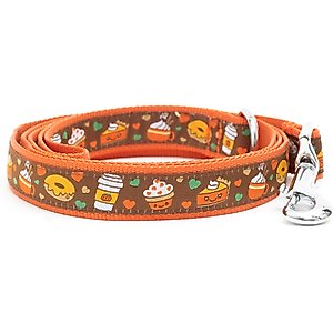 The Worthy Dog Pumpkin Spice Dog Leash, Brown, Large: 5-ft long, 1-in wide