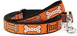 The Worthy Dog Halloween Bones Dog Leash, Orange, Large: 5-ft long, 1-in wide slide 1 of 3