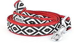 The Worthy Dog Kilim Dog Leash, Black, Small: 5-ft long, 5/8-in wide