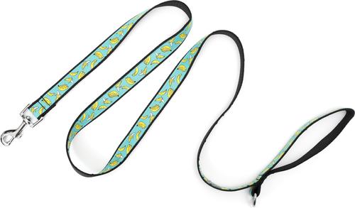 Show full view: The Worthy Dog Go Bananas Dog Leash, Blue, Large: 5-ft long, 1-in wide slide 3 of 4