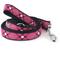Show in main carousel: The Worthy Dog Bias Plaid Dog Leash, Pink, Large: 5-ft long, 1-in wide slide 1 of 1