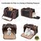 Show in main carousel: EliteField Deluxe Soft-Sided Airline-Approved Dog & Cat Carrier Bag, Brown, 18-in slide 3 of 9