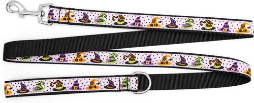 Show full view: The Worthy Dog Bewitched Dog Leash, Purple, Large: 5-ft long, 1-in wide slide 2 of 3