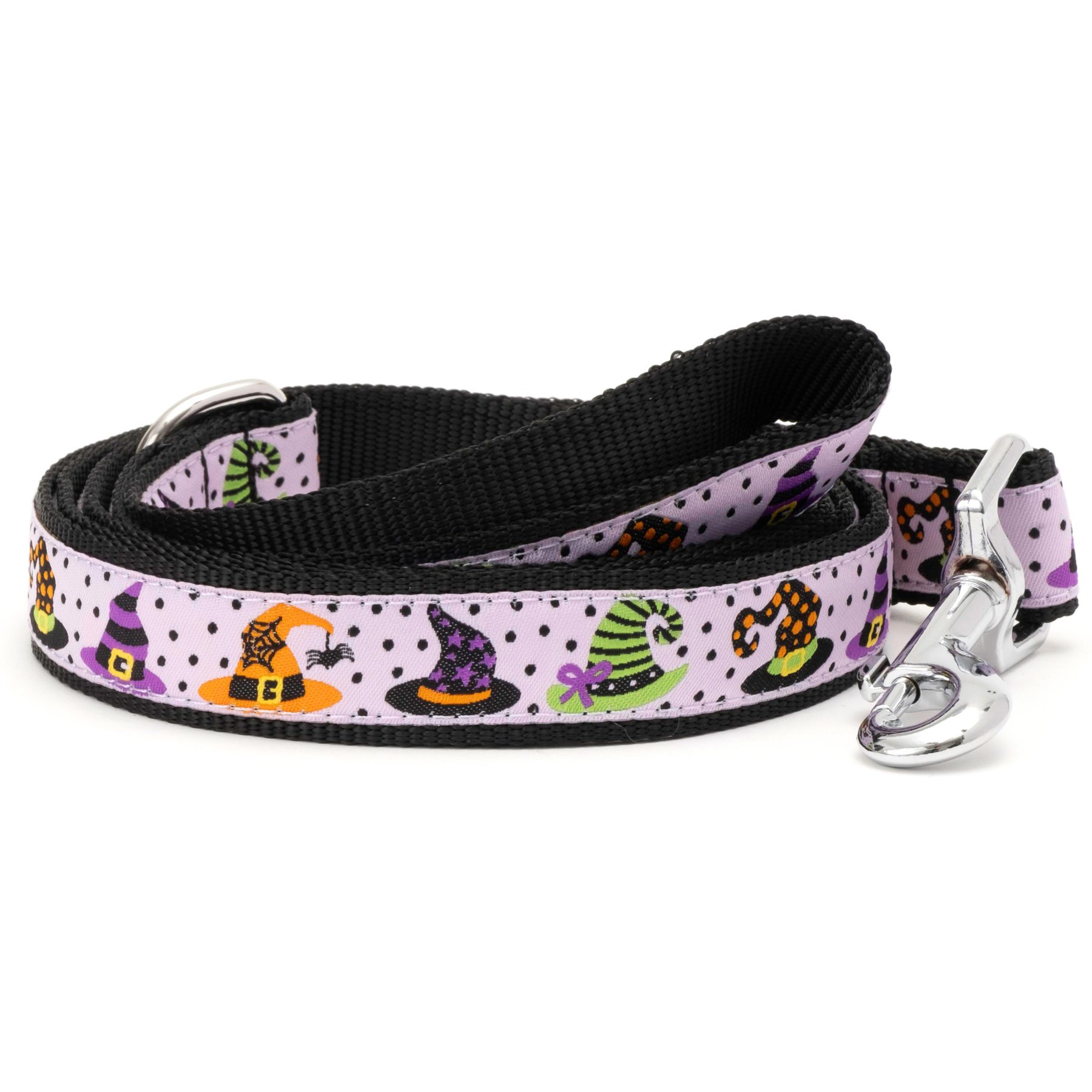 The Worthy Dog Bewitched Dog Leash, Purple, Small: 5-ft long, 5/8-in wide