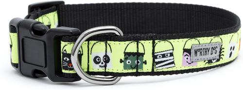Show full view: The Worthy Dog Tricks for Treats Dog Collar, Green, Medium: 11 to 17-in neck, 1-in wide slide 3 of 4