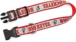 The License House Ohio State Brutus Buckeye Collar, Red, Medium: 11 to 17-in neck, 1-in wide slide 2 of 3