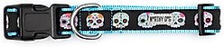 The Worthy Dog Skeletons Dog Collar, Black, Large: 14 to 20-in neck, 1-in wide slide 2 of 3