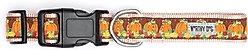 The Worthy Dog Pumpkin Patch Dog Collar, Brown, Large: 14 to 20-in neck, 1-in wide slide 2 of 3