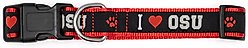 The License House Ohio State I Heart OSU Collar, Black, Medium: 11 to 17-in neck, 1-in wide slide 2 of 3