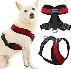 Gooby Comfort X Dual Snap Mesh Dog Harness, Rose, Small: 13.5 to 17-in chest