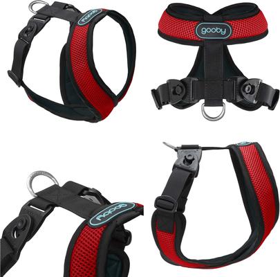 Show full view: Gooby Comfort X Dual Snap Mesh Dog Harness, Rose, Small: 13.5 to 17-in chest slide 2 of 8